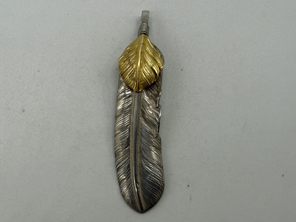 美品 上金特大フェザー左 現行13.71g