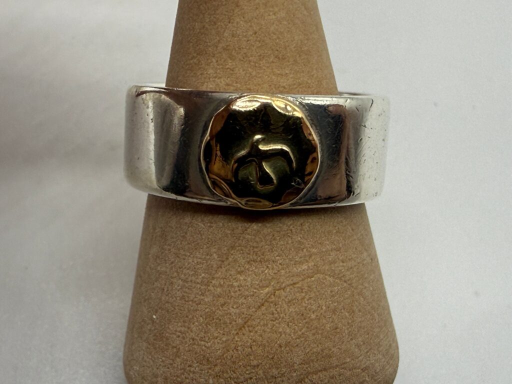 美品　１５号　平打リング9.22g