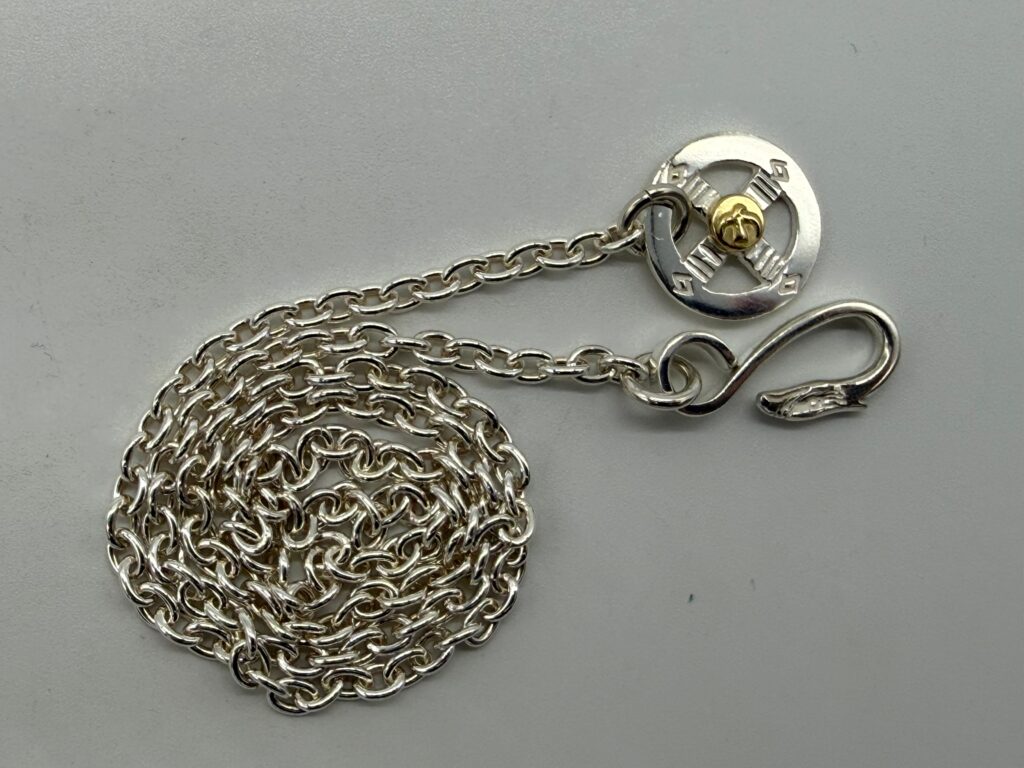 新品　細丸イーグルフックホイールチェーン19.21g