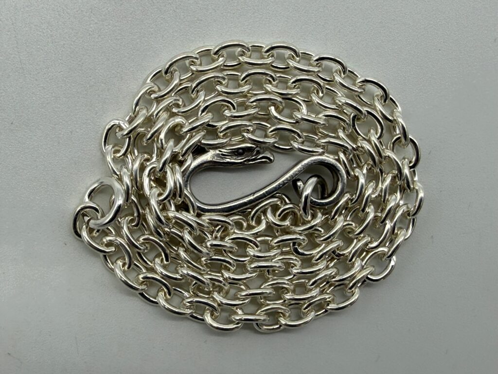 美品 太丸イーグルフックチェーン22.51g