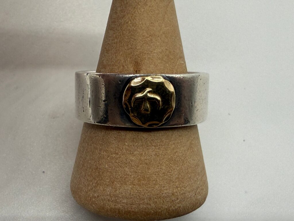 良品　１８号　平打リング9.83g