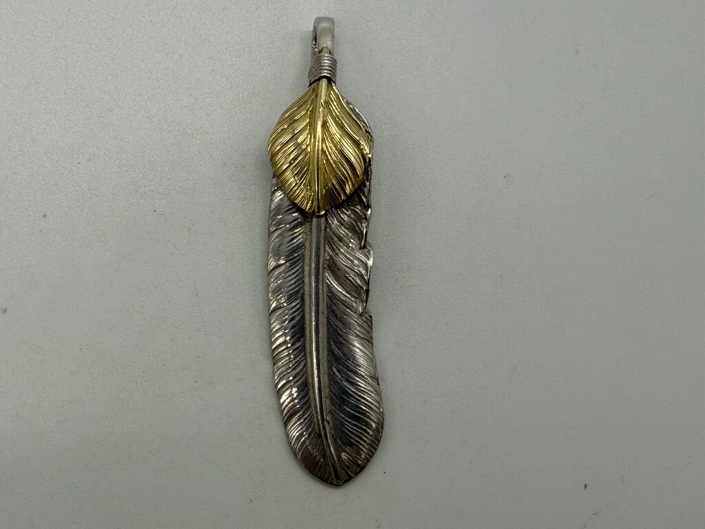 美品　上金特大フェザー左　現行13.10g