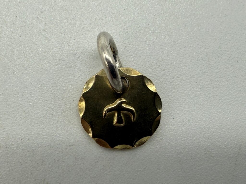 良品　k18太陽メタル1.41g