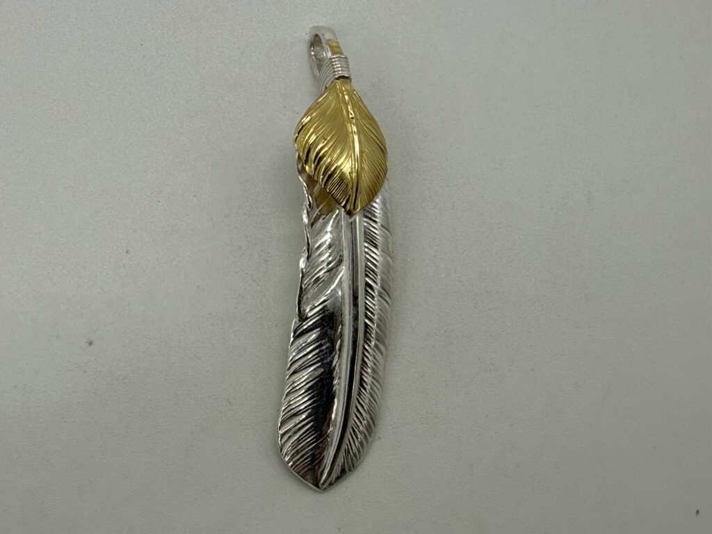 新品　上金特大フェザー右　現行14.14g