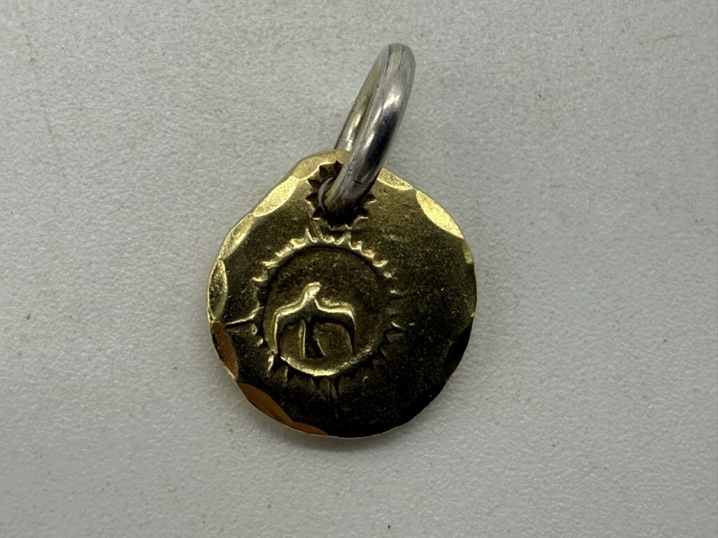 美品　K18IN太陽メタル小　現行　2.84g