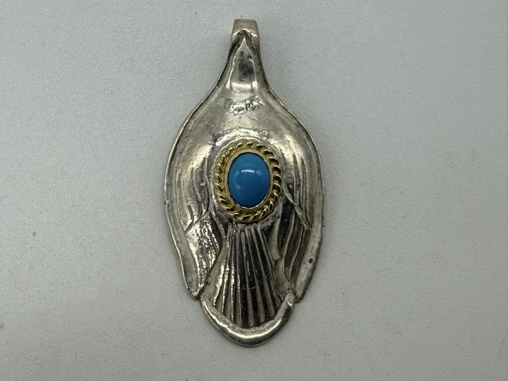 【美品】金縄ターコイズスプーン【12.29g】