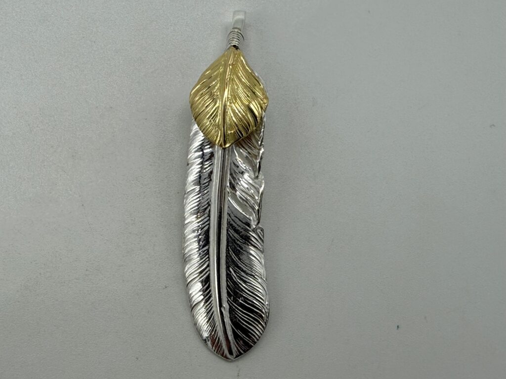 新品　上金特大フェザー左　現行13.97g