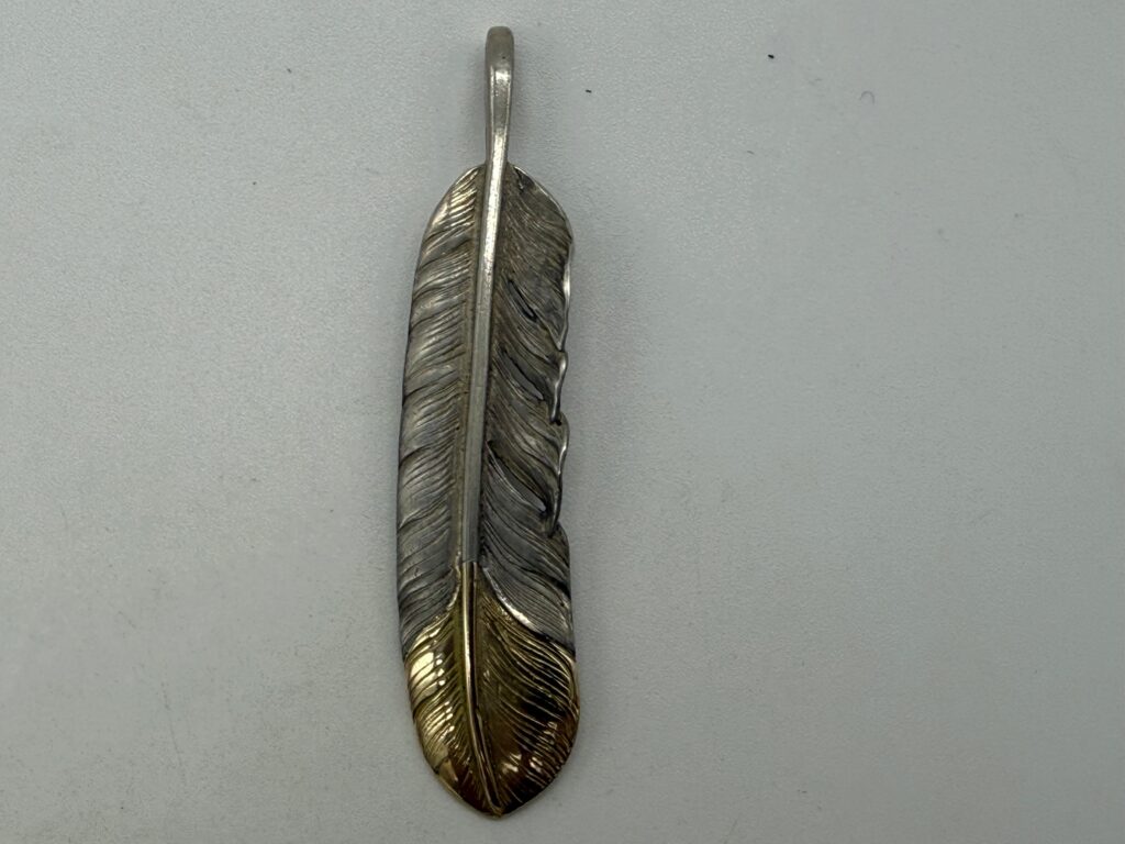 美品　先金特大フェザー左old8.70g