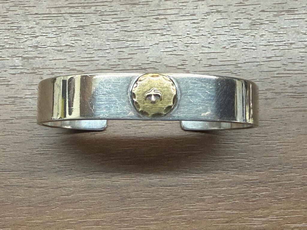 良品　良品個体　平打ブレスMold32.82g