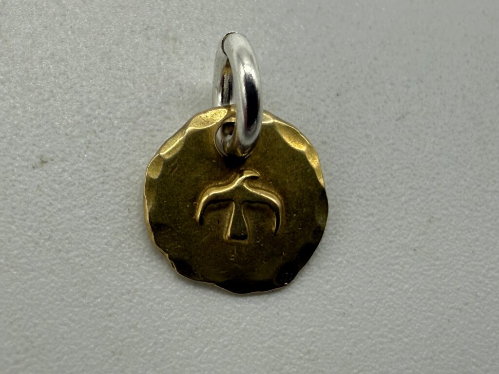 良品　k18太陽メタルold極小0.78g