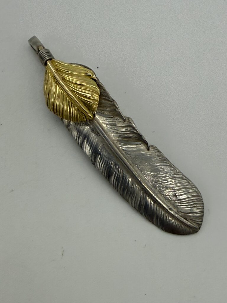 ゴローズ　美品　上金特大フェザー左③現行