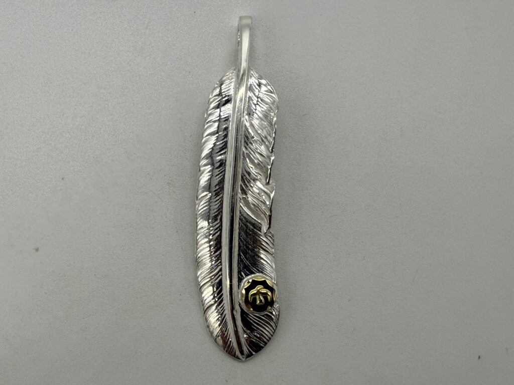 新品　金メタル付特大フェザー左　現行11.57g