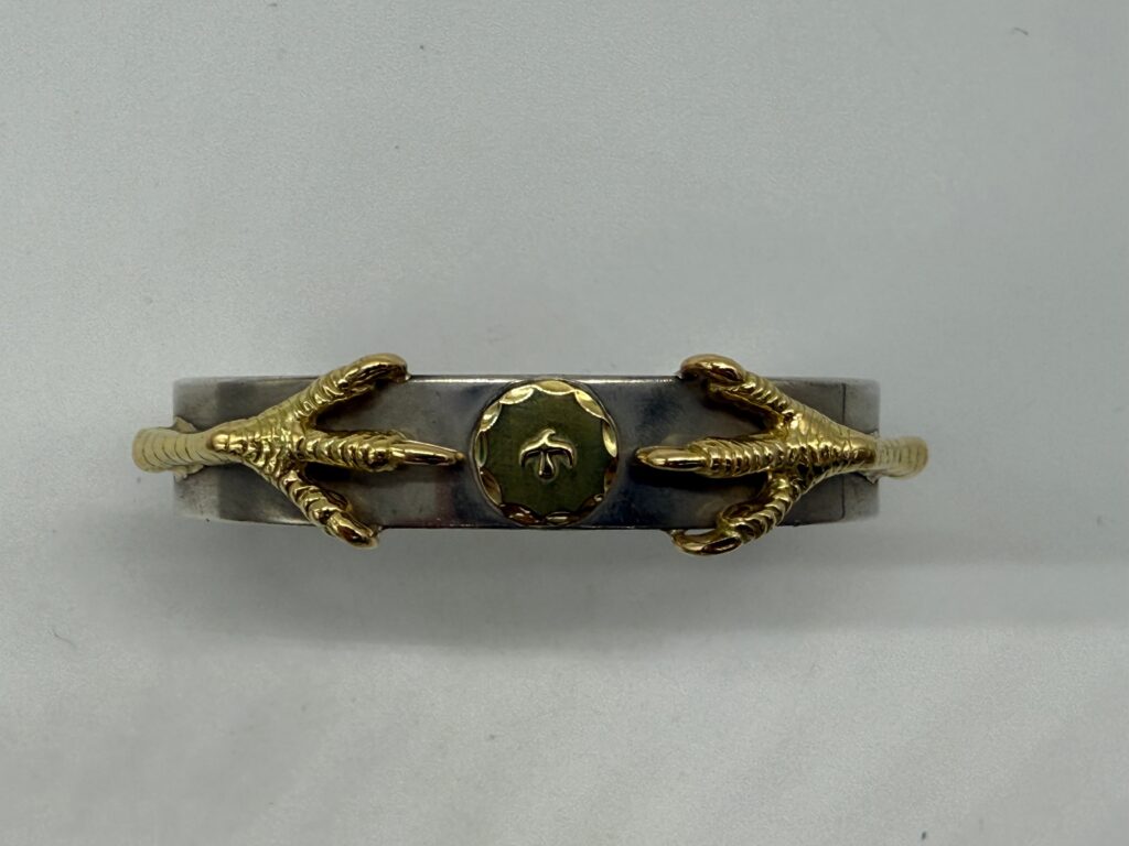 美品　S 金爪平打ブレス44.13g