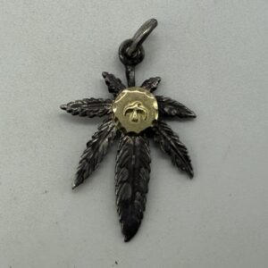 【良品】金メタル付グラス大【OLD4.48g】