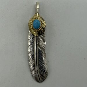 【美品】上金金縄ターコイズフェザー左【現行14.25g】