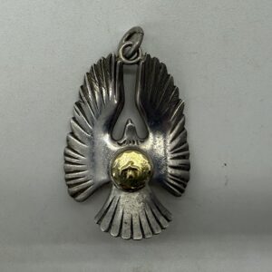 【良品】金メタル付イーグルペンダント【9.23g】