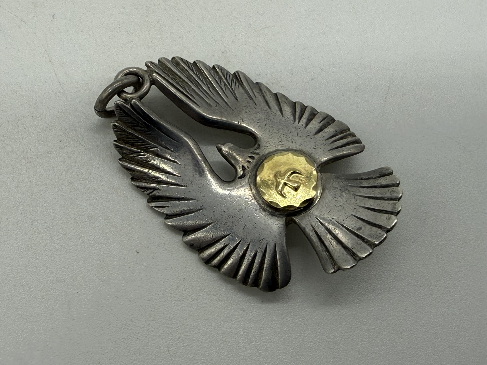 【良品】金メタル付イーグルペンダント【9.23g】 - 画像 (3)