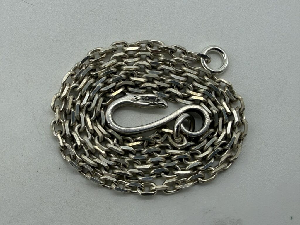 【美品】細角イーグルフックチェーン【15.53g】