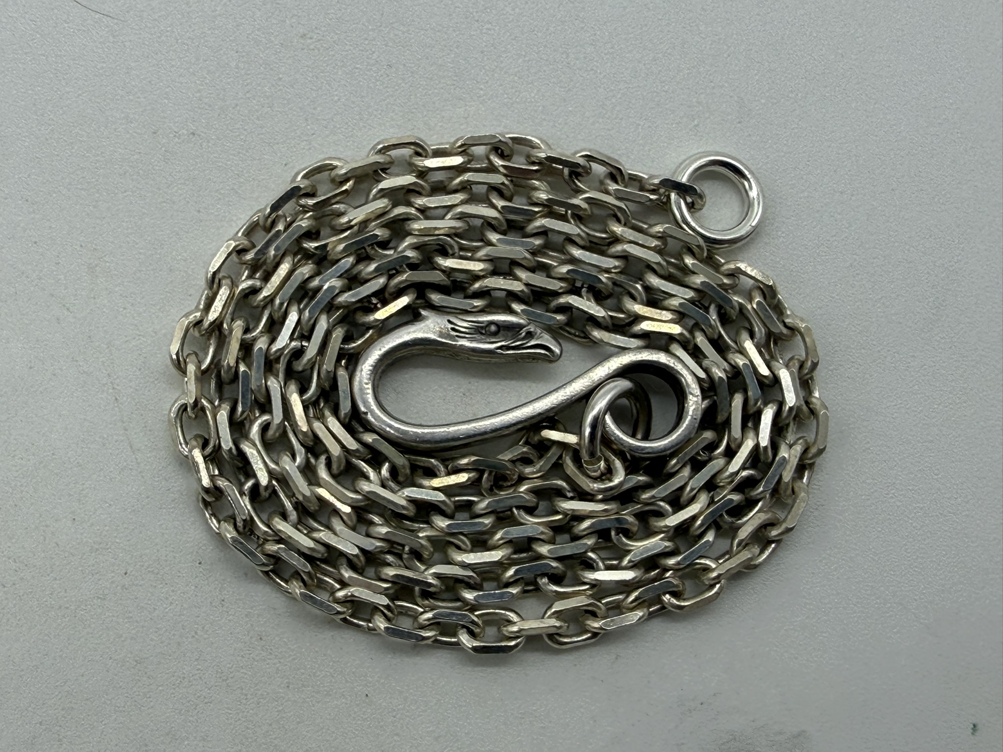 【美品】細角イーグルフックチェーン【15.53g】