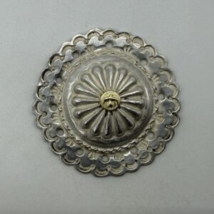 【美品】小金メタル付フラワーコンチョ【15.10g】