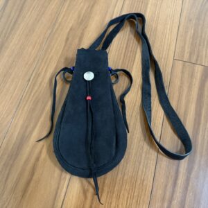 【新品】巾着ポーチバッグL【黒】