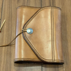 【美品】システム手帳ケースL【赤茶】