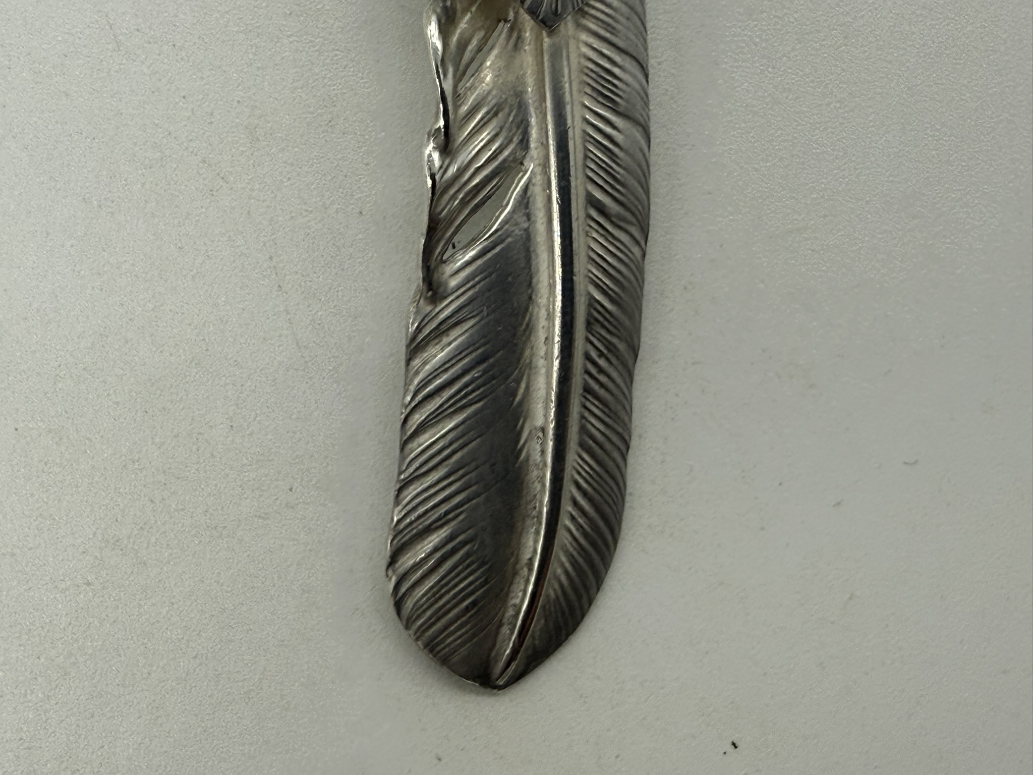 【良品】上銀銀縄ターコイズフェザー右【現行13.45g】 - 画像 (2)