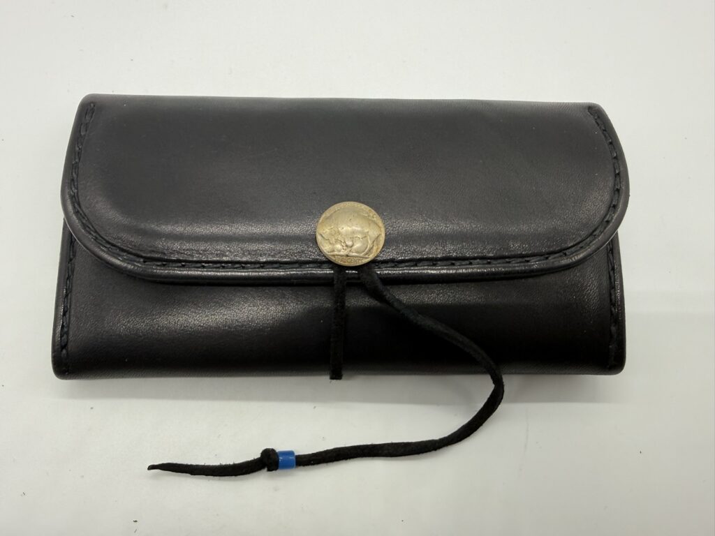 【新品】三つ折りロングウォレット【黒】