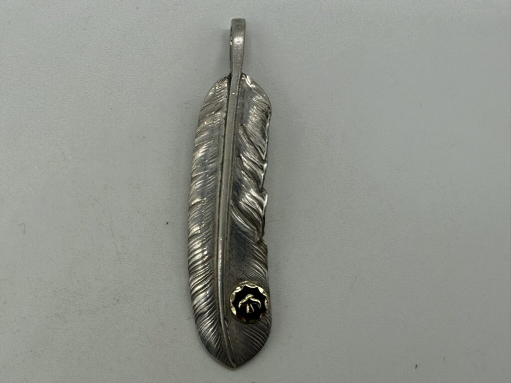 【美品】金メタル付特大フェザー左【現行10.59g】