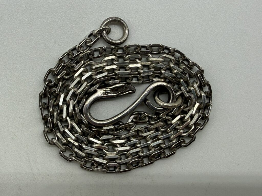 【良品】細角イーグルフックチェーン【14.46g】