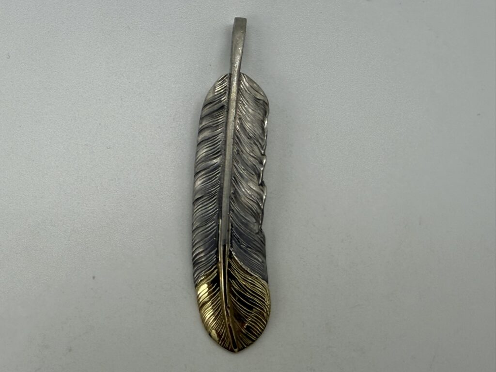【美品】先金特大フェザー左【現行9.04g】