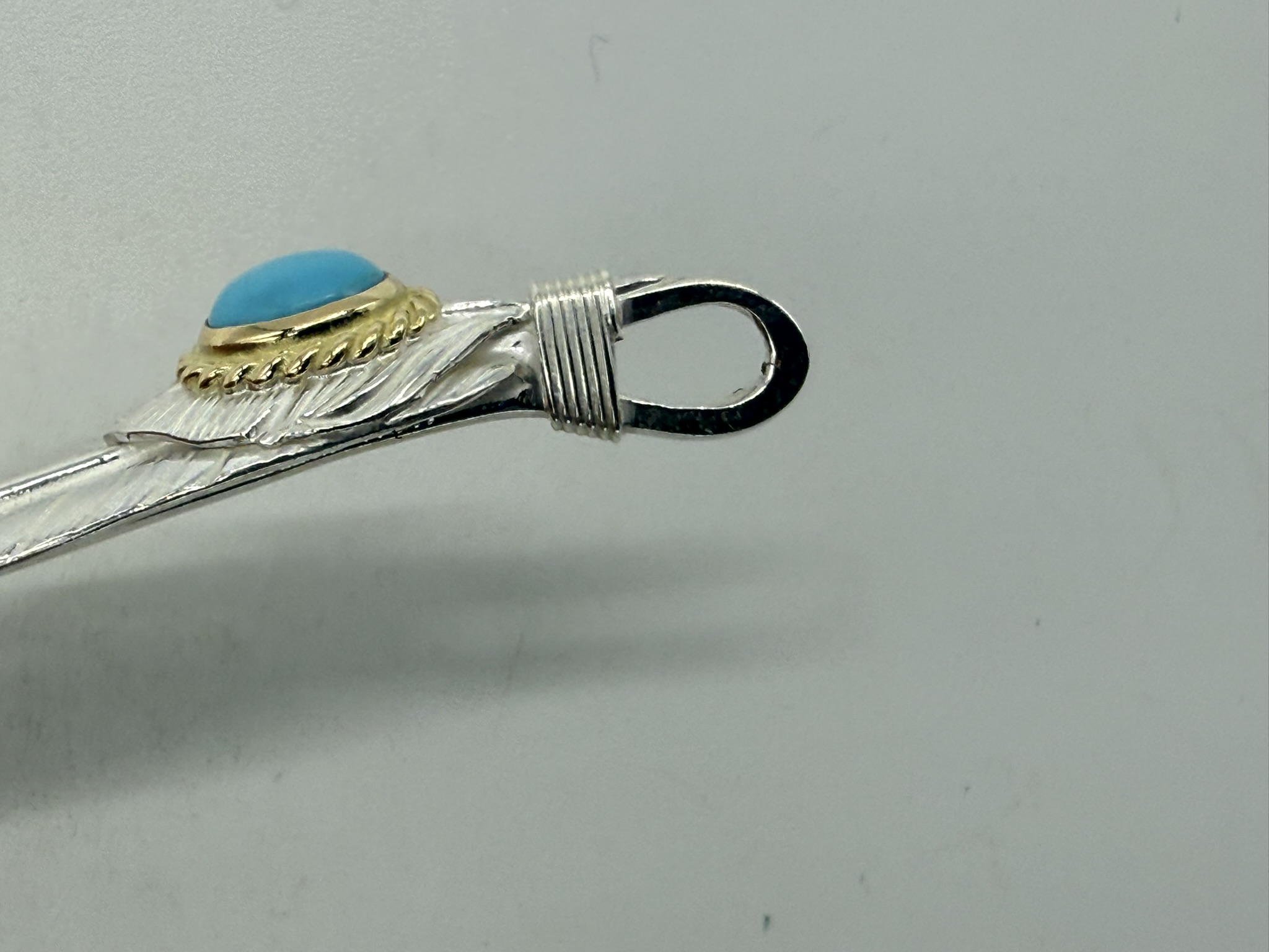 【新品】上銀金縄ターコイズフェザー右【現行14.24g】 - 画像 (6)