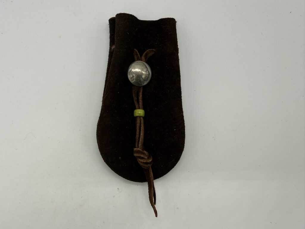 【新品】巾着ポーチS【こげ茶】