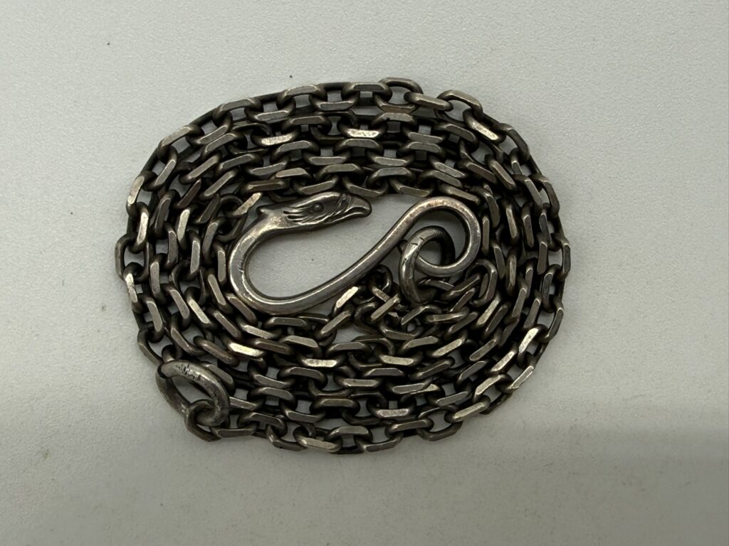 【良品】細角イーグルフックチェーン【14.51g】