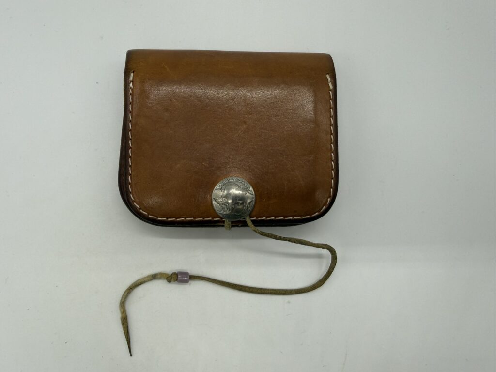 【良品】角形小銭入れ【サドル】