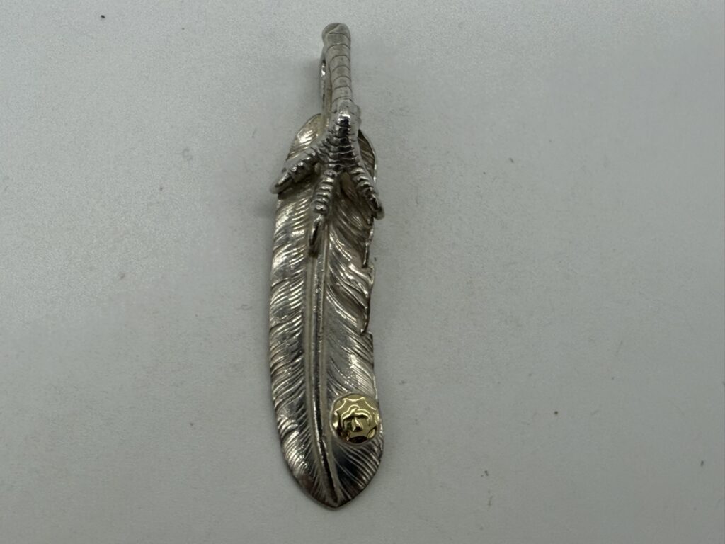 【良品】銀爪メタル付特大フェザー左【現行16.75g】