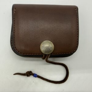 【ほぼ新品】角形小銭入れ【こげ茶】