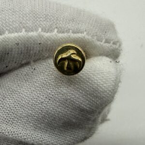 【美品レア】小金メタルピアス【0.61g】