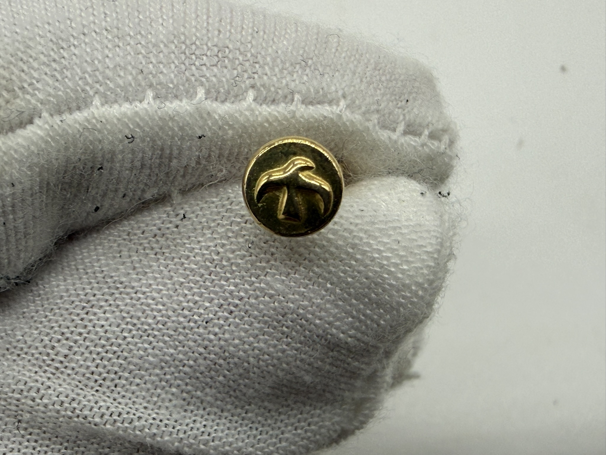 【美品レア】小金メタルピアス【0.61g】