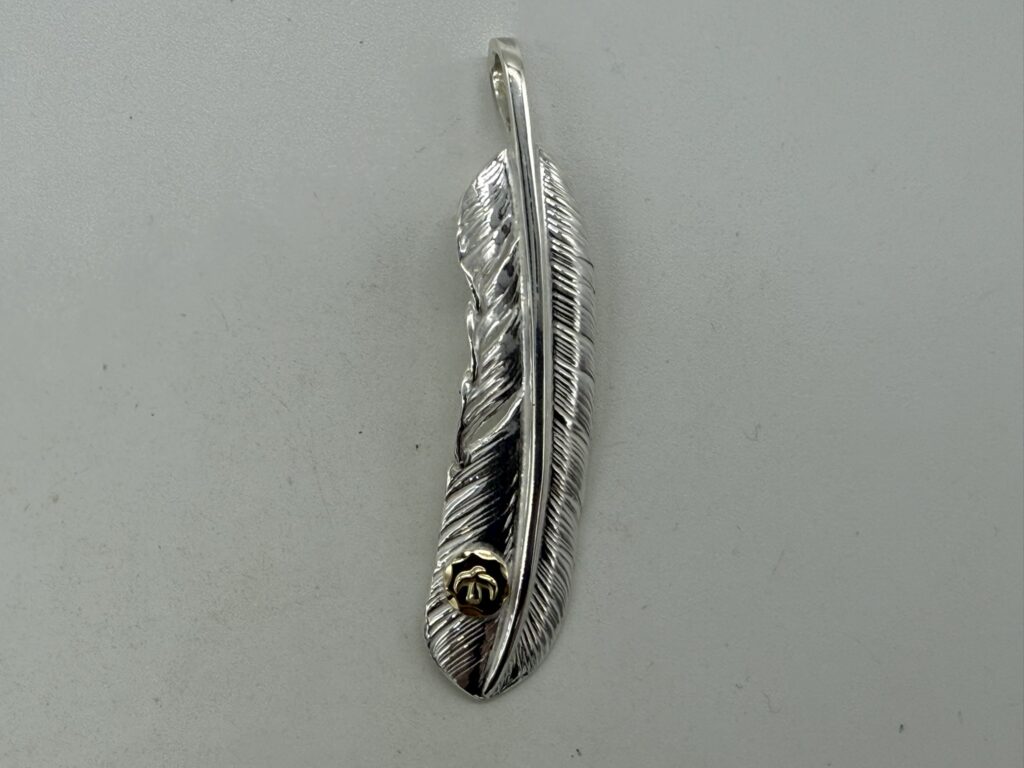 【新品】金メタル付特大フェザー右【現行11.58g】