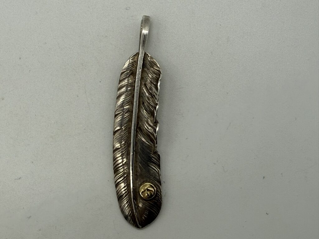 【良品】小金メタル付特大フェザー左【OLD9.35g】