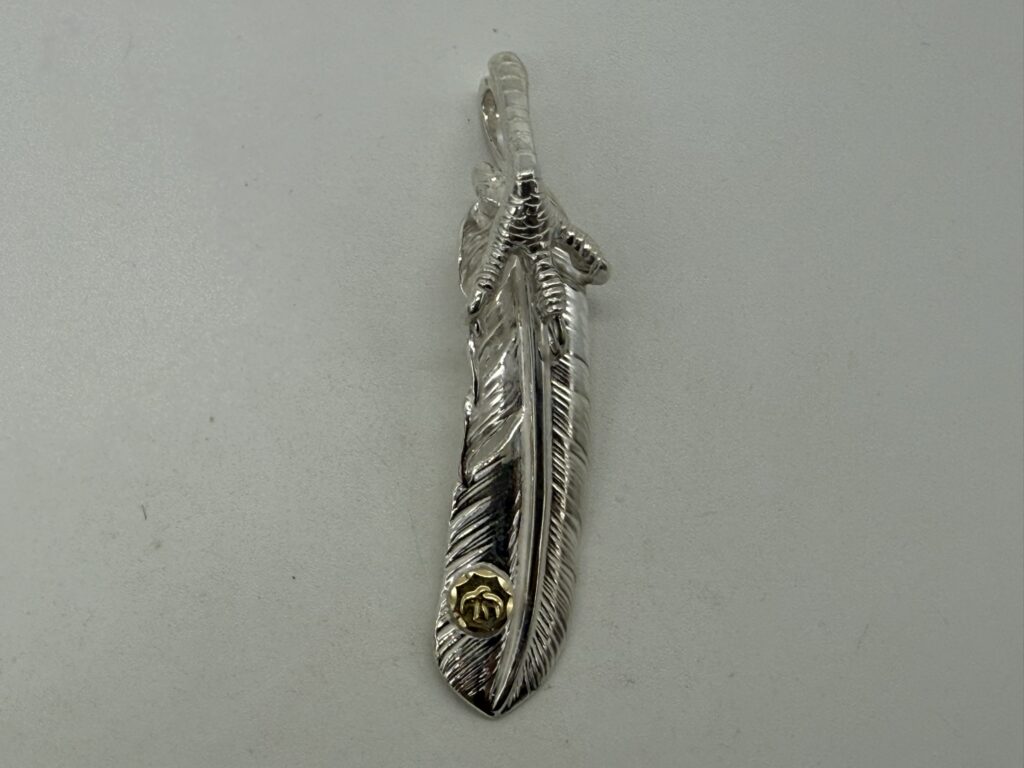 【新品】銀爪メタル付特大フェザー右【現行17.40g】