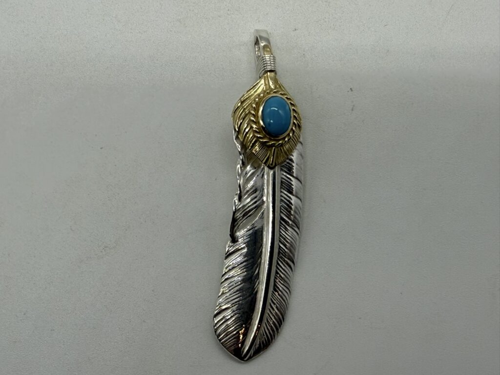 【新品】上金金縄ターコイズフェザー右【現行14.19g】