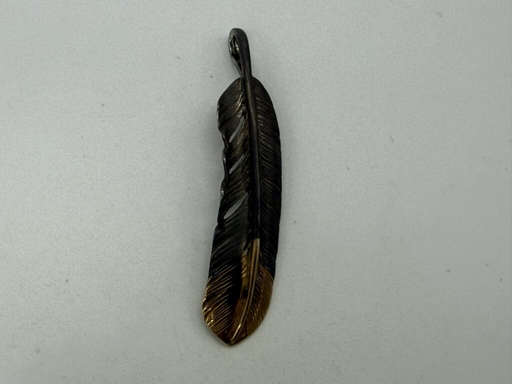 【極上経年変化・良個体】先金特大フェザー右【現行9.15g】